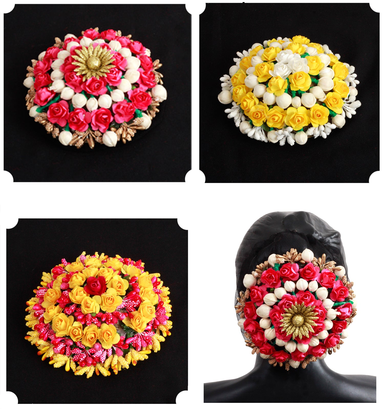 White colour Fancy Woman Flower Hair Accessories / Hair Accessories /Flower  Jwellery Juda ka Phool / Hair Flower /