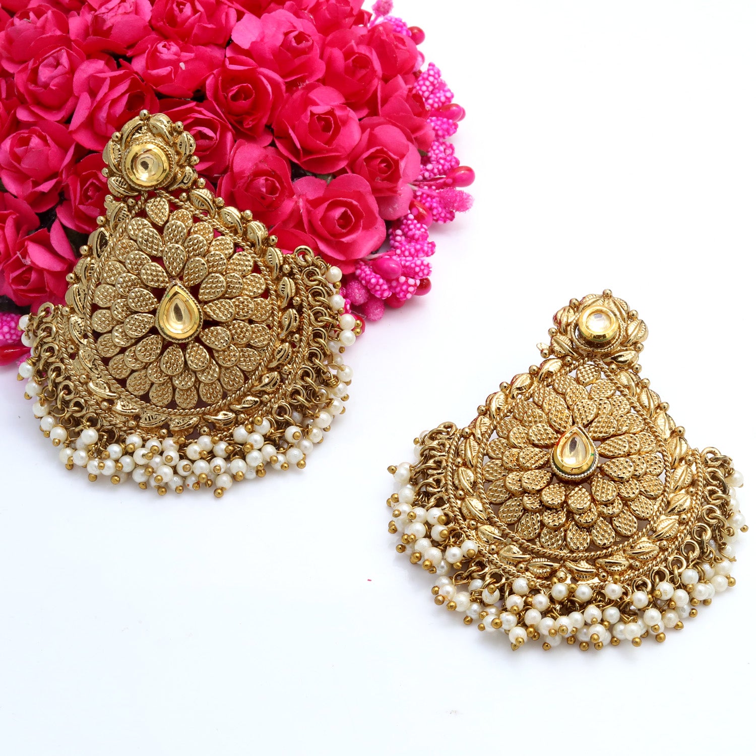 Buy Traditional 7 Stone Diamond Stud Earring Online from Vaibhav Jewellers